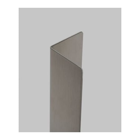 Western Fabricating Llc Western Fabricating 90 Degree Stainless Steel Corner Guard, 16 Ga., Rd. Corners, 48"Lx1-1/2"Wx1-1/2"H 15154816_90-degree_round-corner